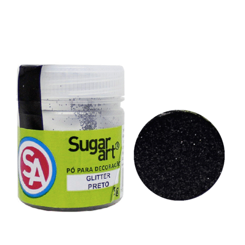 Glitter Sugar Art Preto 5g