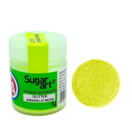 Glitter Sugar Art Amarelo Neon 5g