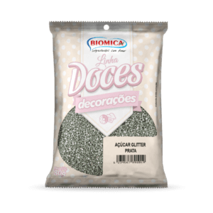 Açúcar Glitter Prata 500g