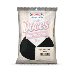 Açúcar Glitter Preto 500g