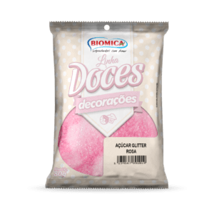 Açúcar Glitter Rosa 500g