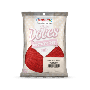 Açúcar Glitter Vermelho 500g