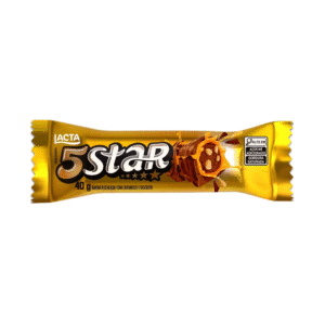 Barra Recheada com Caramelo e Biscoito 5 Star Lacta 40g
