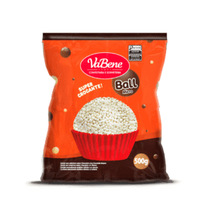 Cereal Micro Ball Chocolate Branco 500g Vabene