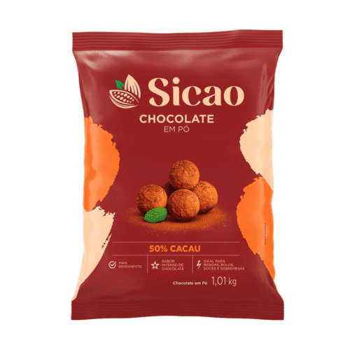 Chocolate em Pó 50% Sicao 1,01Kg