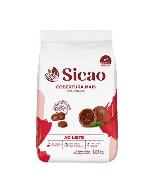 Cobertura Fracionada Sabor Chocolate Ao Leite Sicao Mais 1,01 kg
