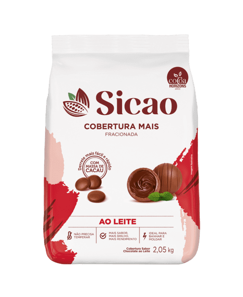 Cobertura Fracionada Sabor Chocolate Ao Leite Sicao Mais 2,05 kg
