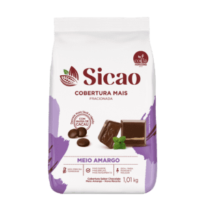 Cobertura Fracionada Sabor Chocolate Meio Amargo Sicao Mais 1,01 kg