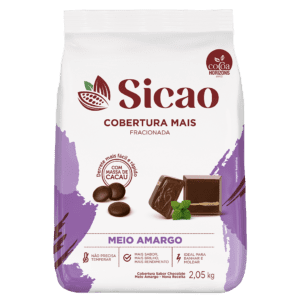 Cobertura Fracionada Sabor Chocolate Meio Amargo Sicao Mais - 2,05 kg