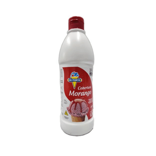 Cobertura Para Sorvete Sabor Morango Du Porto 1,3kg
