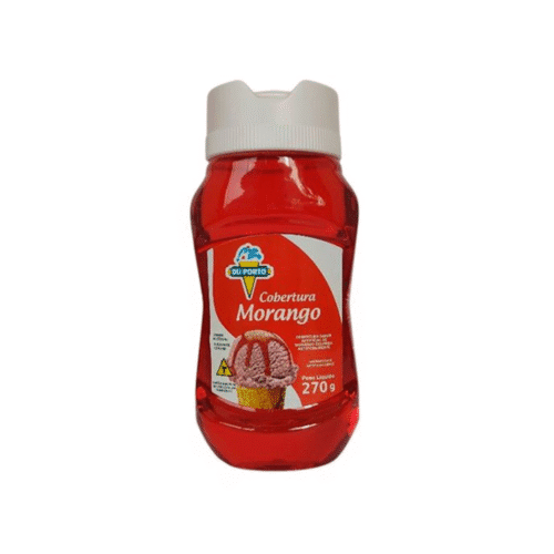 Cobertura Para Sorvete Sabor Morango Du Porto 270g