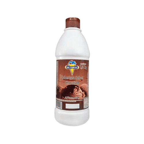 Cobertura para Sorvete Sabor Chocolate Du Porto 1,3kg