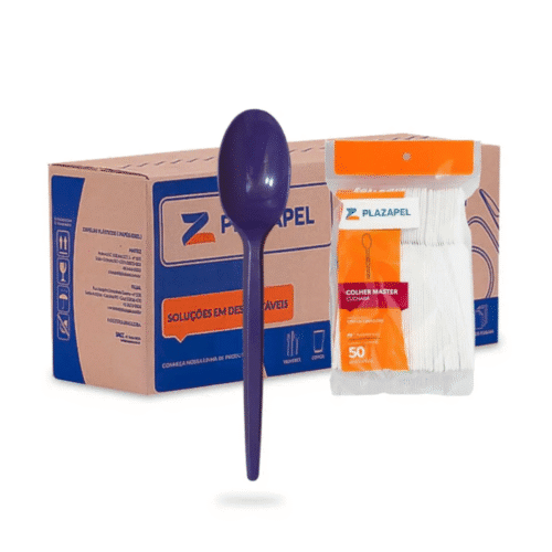 Colher Master Roxa Plazapel c50und