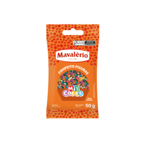 Confeito Figura Confete 50g Mil Cores Mavalério