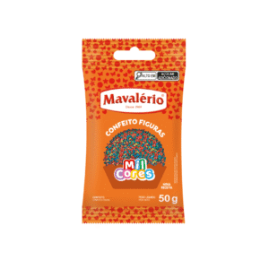 Confeito Figura Miniconfete 50g Mil Cores Mavalério