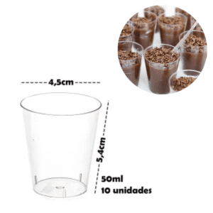 Copinhos de Acrílico para Brigadeiro 25ml C/10und