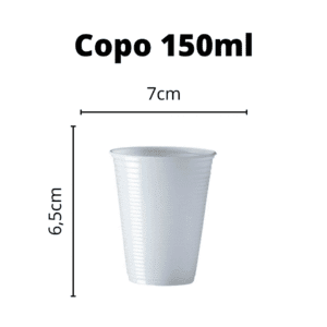 Copo 150ml Branco C/100und