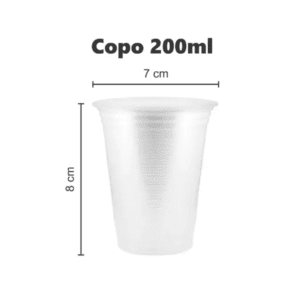 Copo 200ml Branco C/100und