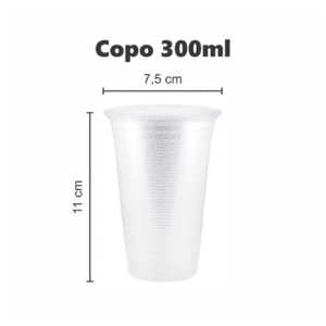 Copo 300ml Branco C/100und