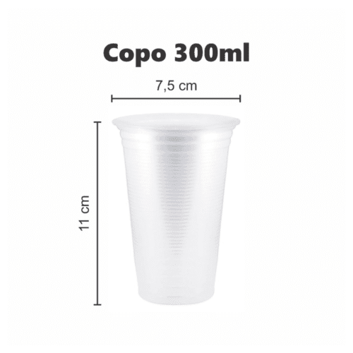 Copo 300ml Branco C/100und