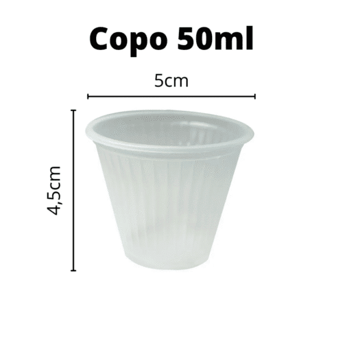 Copo Cafezinho 50ml Branco c/100und
