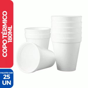 Copo Térmico Isopor 180ml C/25und