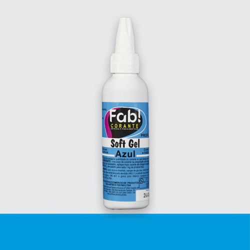 Corante Soft Gel Azul 25g Fab