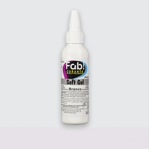 Corante Soft Gel Branco 25g Fab