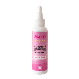 Corante Soft Gel Rosa Bebê 60g Mago