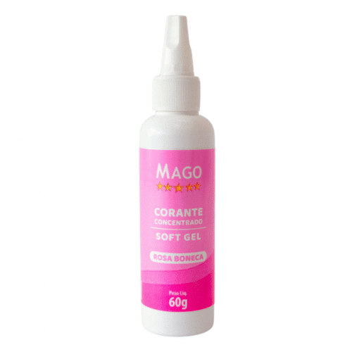 Corante Soft Gel Rosa Boneca 60g Mago