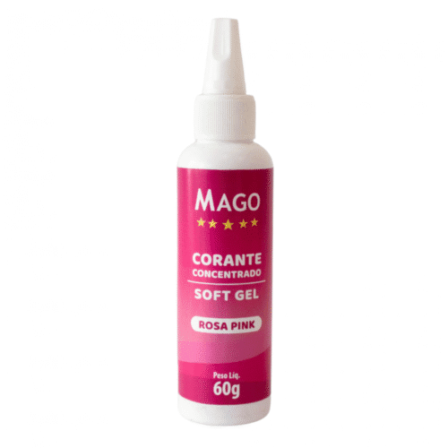 Corante Soft Gel Rosa Pink 60g Mago