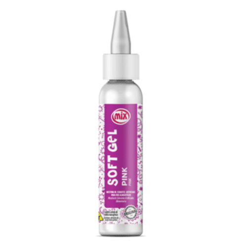 Corante SoftGel Rosa Pink 25g Mix