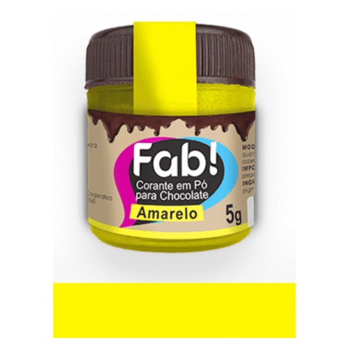 Corante para Chocolate Amarelo 5g Fab