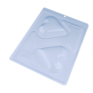 Forma Silicone Coração Liso Raso - 10154