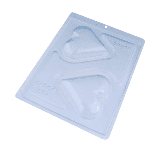 Forma Silicone Coração Liso Raso - 10154