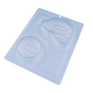 Forma Silicone Ovo Redondo e Nuvem - 10286