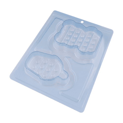 Forma Silicone Pop It Milk Shake e Ursinho - 10288