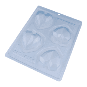 Forma Silicone Trufa Coração Lapidado - 9836