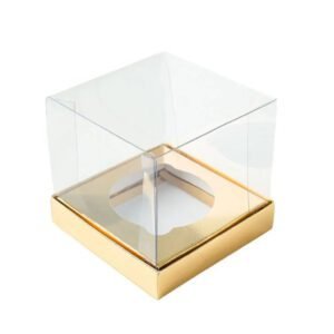Caixa P/1 Cupcake Dourada