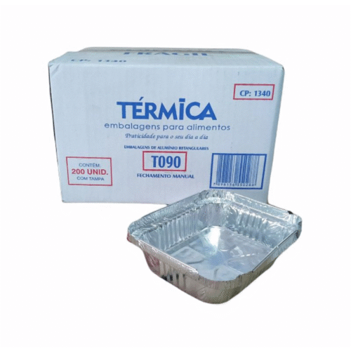 Bandeja 240ml Alumínio Sem Tampa T090 Térmica