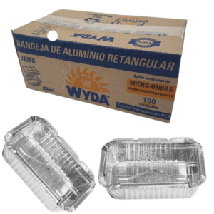 Bandeja Marmita Tampa Pet Alumínio 220ml D12FS Wyda C10und