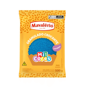 Granulado Crocante Azul 500g Mil Cores Mavalério