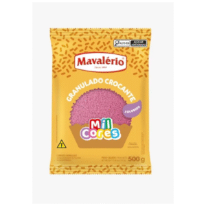 Granulado Crocante Rosa 500g Mil Cores Mavalério