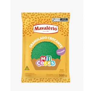 Granulado Crocante Verde 500g Mil Cores Mavalério