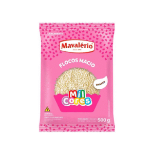 Granulado Flocos Macio Chocolate Branco Mil Cores 500gr