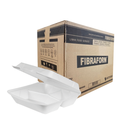 Lancheira HF-132 Embalagem para Ala Minuta c/Divisoria Isopor