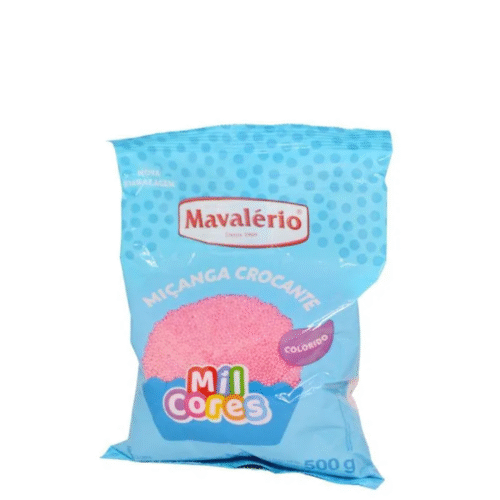 Miçanga Rosa Baby Mavalério 500g
