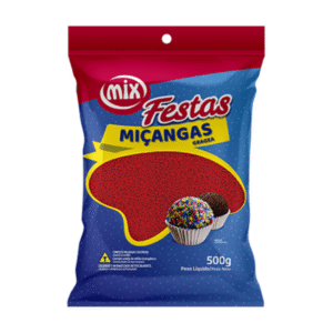 Miçanga Vermelha Mix 500g
