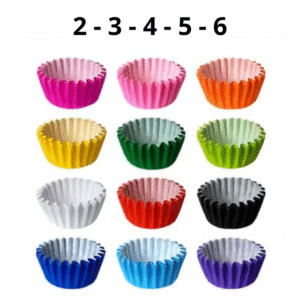 Pelotine Colorido Forminha para Docinho Nº 2-3-4-5-6  C/100und Confesta