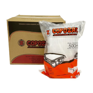 Pote Retangular Marmita 500ml Copozan C/24und